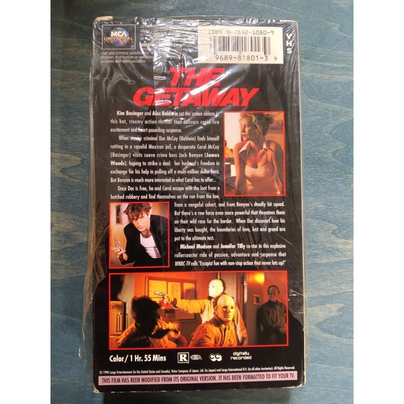 The Getaway VHS - Picture 2 of 3